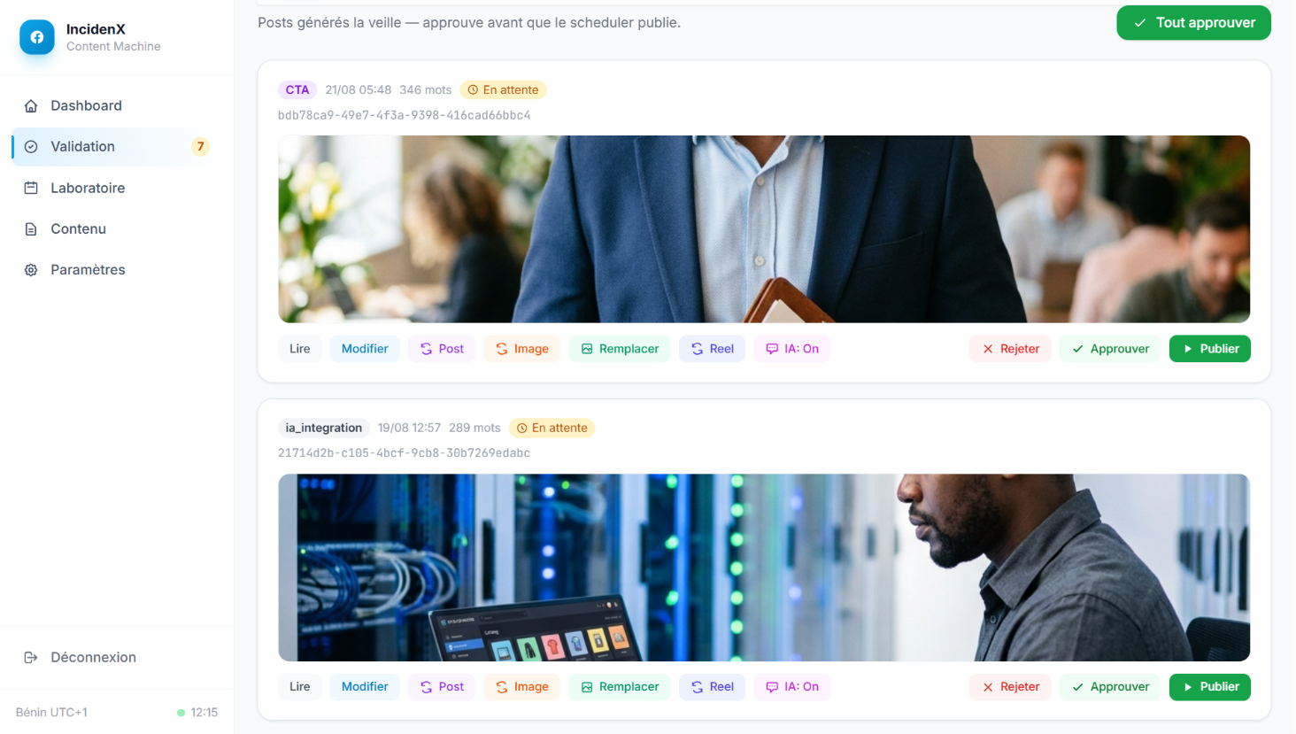 Content Factory - Validation